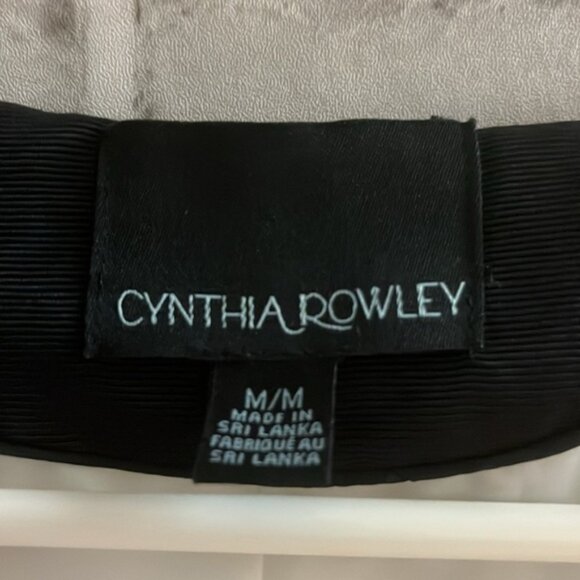 Womens Cynthia Rowley sleek lined blazer size M fitted black - Picture 2 of 6